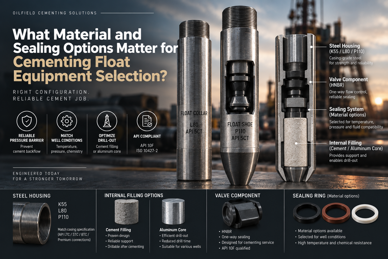 أحدث مدونات الشركة حول How Material Configuration Affects Cementing Float Equipment Performance
