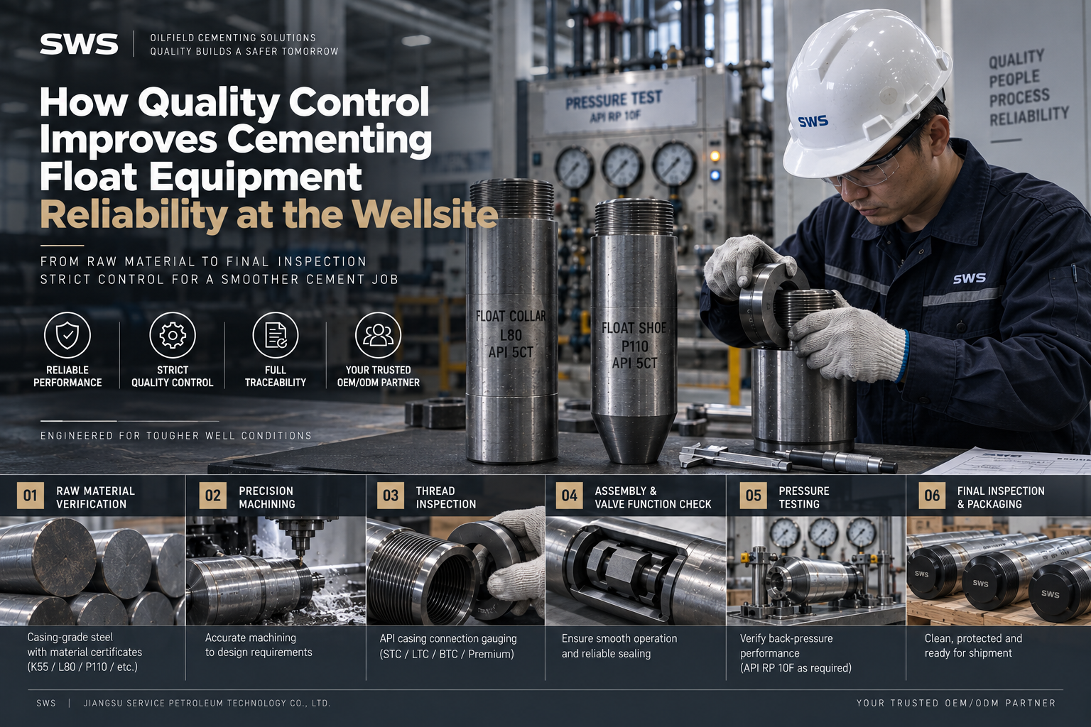أحدث مدونات الشركة حول How Quality Control Improves Cementing Float Equipment Reliability at the Wellsite