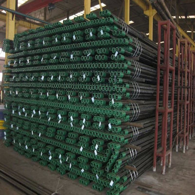 شراء معايير API 5CT 4-1/2 BTC LTC N80 L80 أنابيب الفولاذ الخام والغلاف كاملة مع حلقات السلامة والحلمات online manufacture