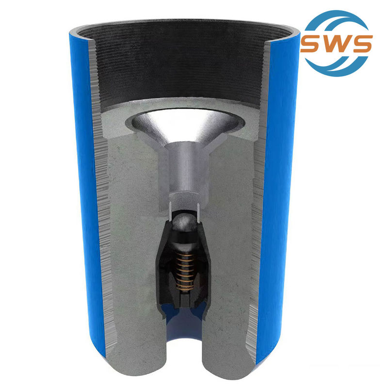 WSP-4T 5-1/2 N80 أسمنت التسمنت الصمام المزدوج حذاء عائم لبركة النفط أو غاز